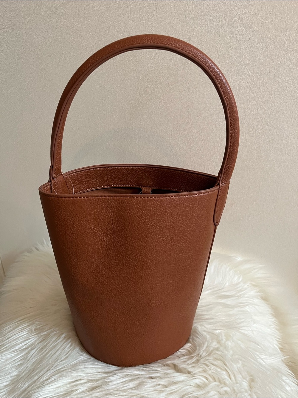 Maeve Faux Leather Bucket Bag - Picture 8 of 11